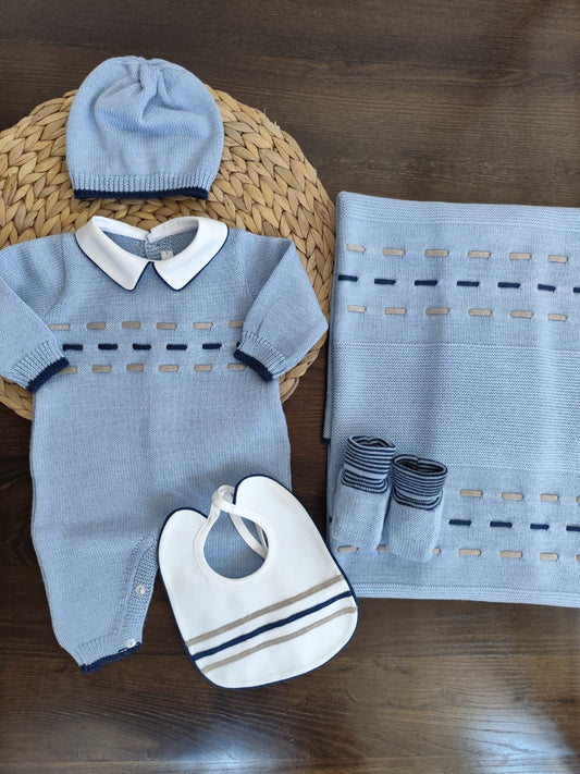 coordinato in misto lana Enry con tutina