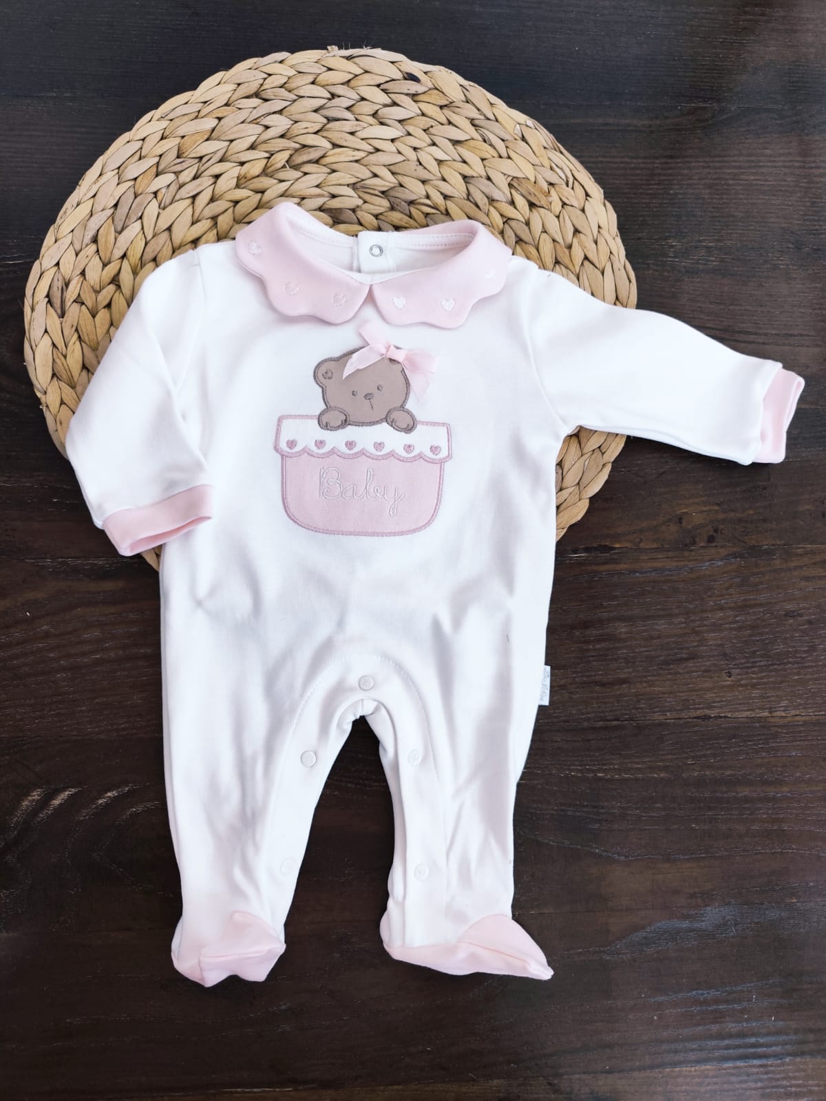 tutina bimba in caldo cotone baby rosa