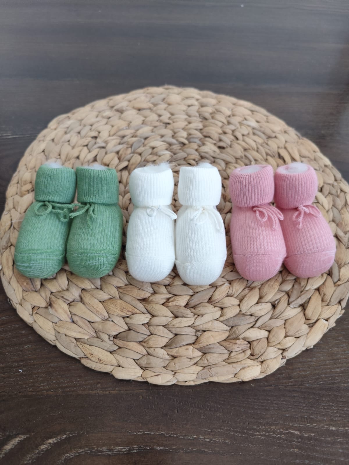 Babbucce in caldo cotone neonata art. 1300T