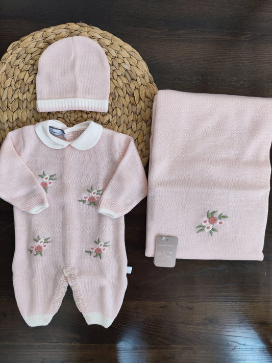 coordinato nascita invernale fiore rosa