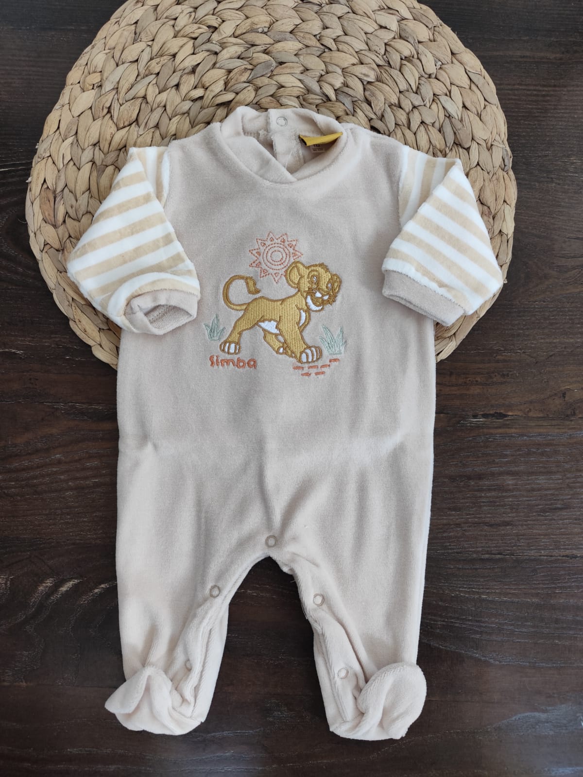 tutina in ciniglia "Re leone " beige
