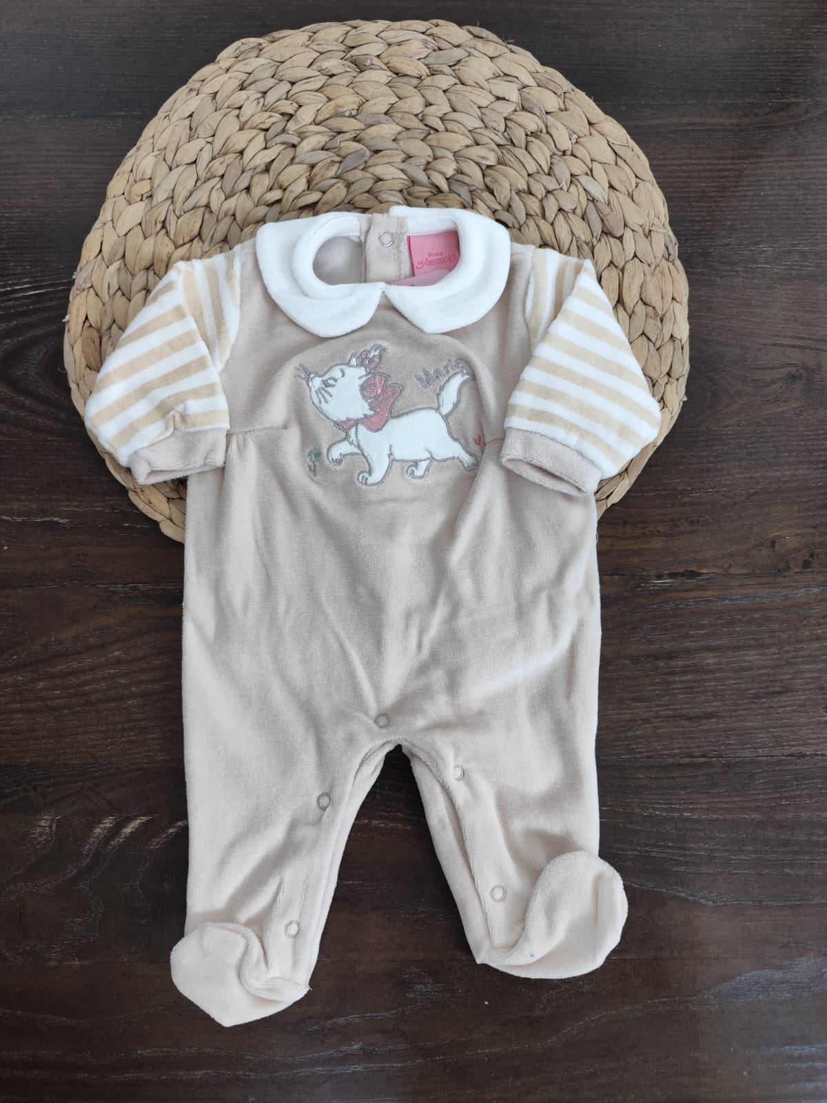 tutina in ciniglia "aristogatti " beige