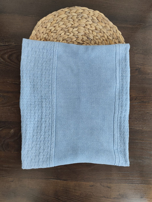 scialle in misto azzurro