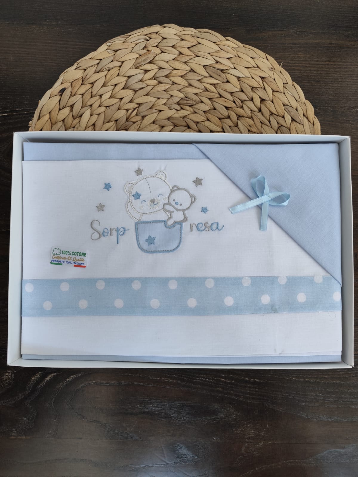 Completo culla in cotone neonato sorpresa
