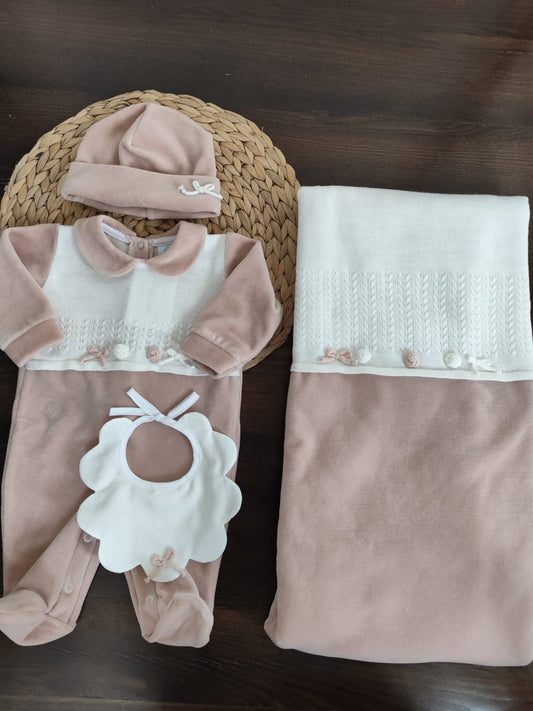 Coordinato Nascita in ciniglia e lana Michelle