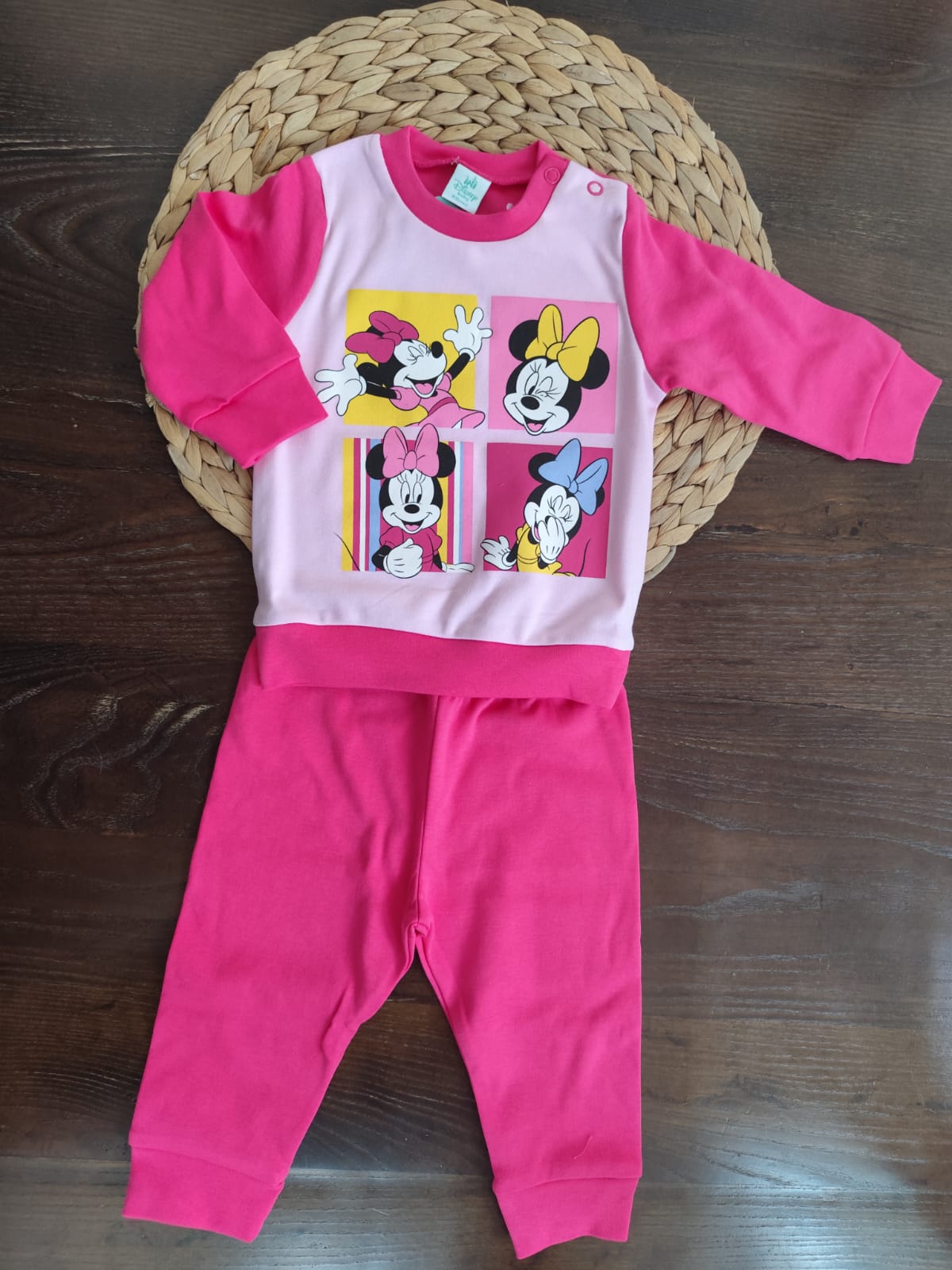 Pigiamino neonata Disney Minnie in caldo cotone