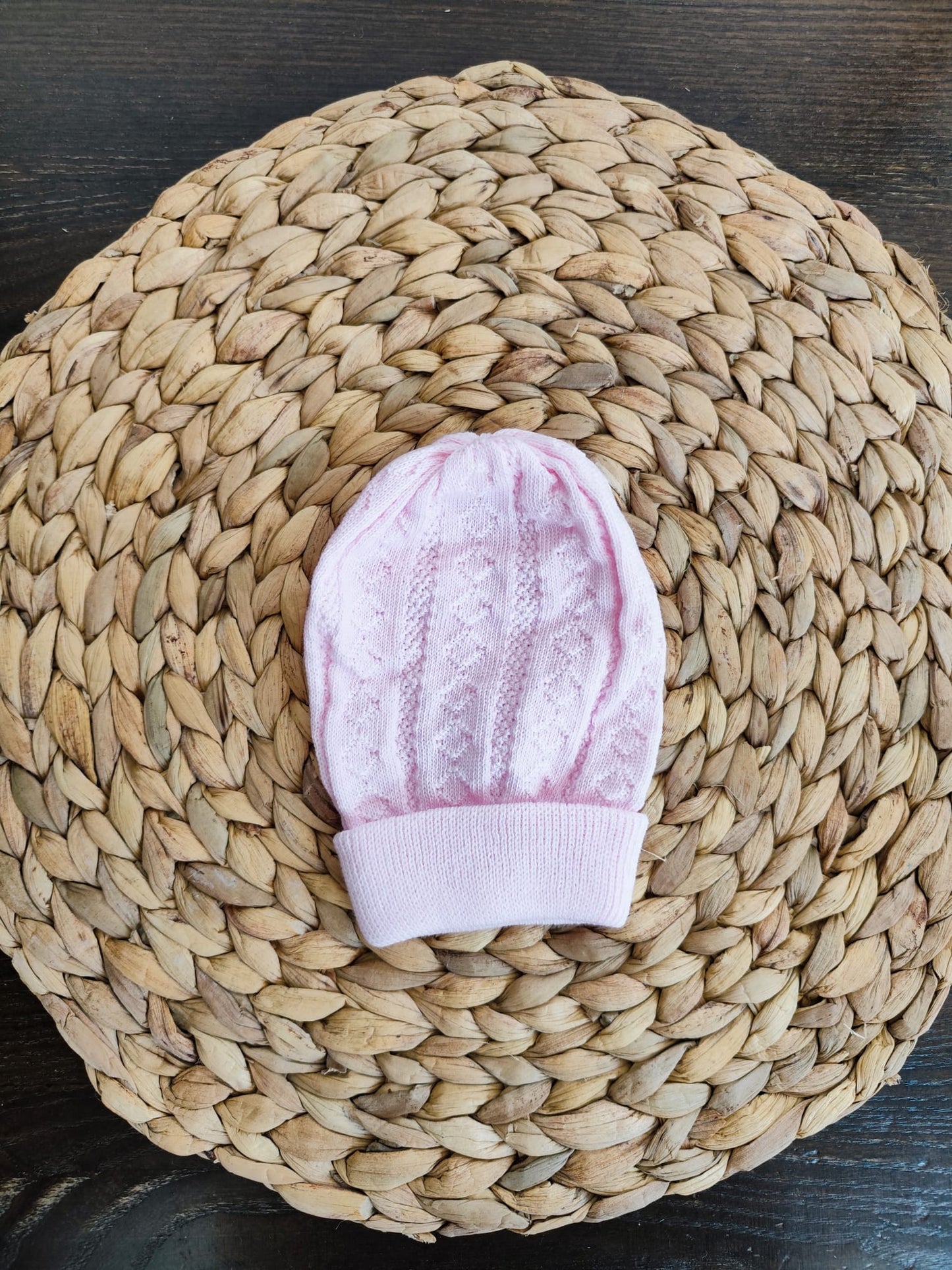 Cappellino nascita unisex caldo cotone vari colori
