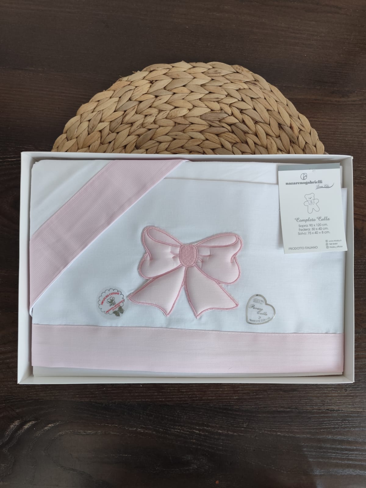Completo culla "fiocco" Neonata