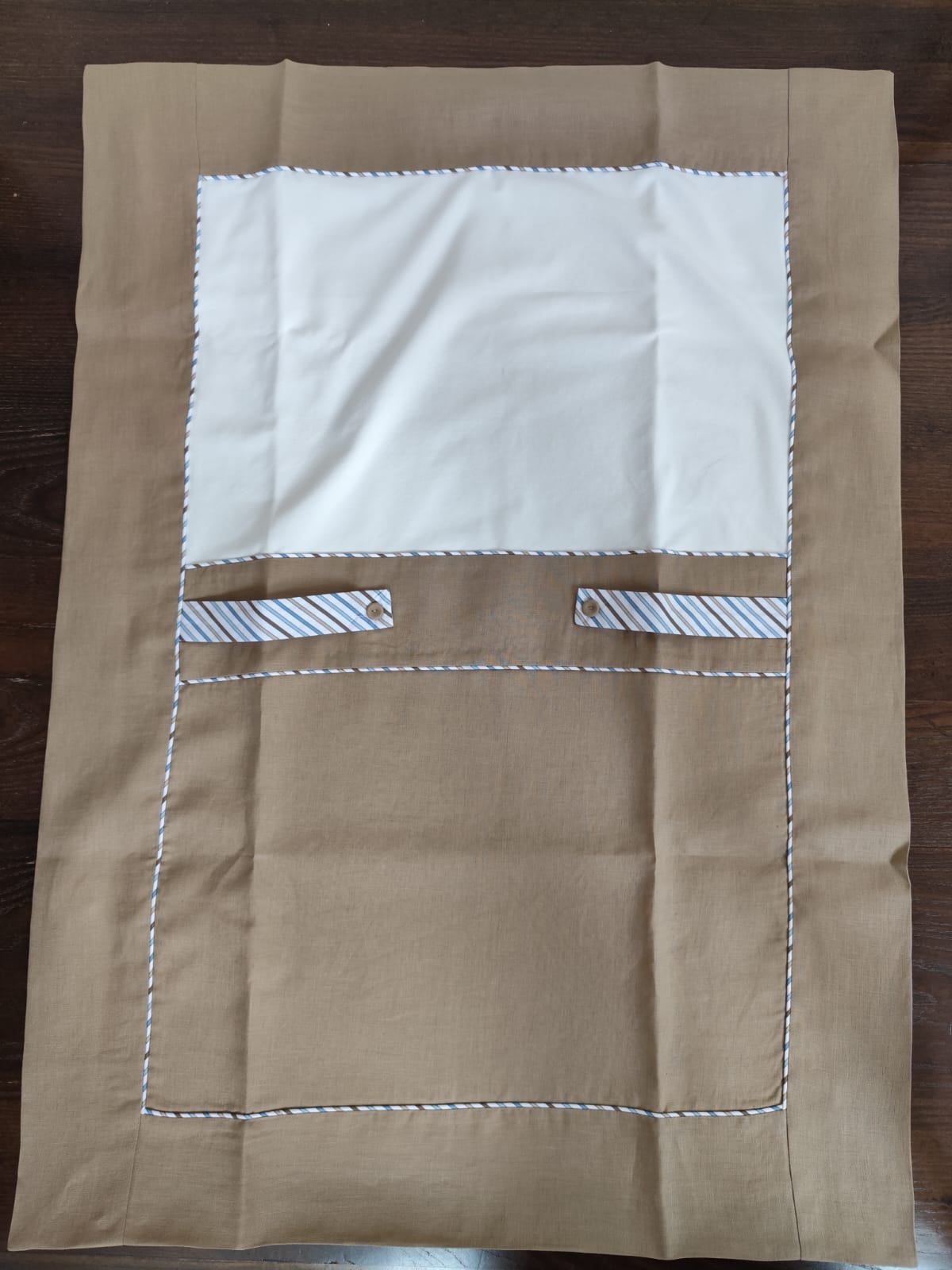 coordinato nascita neonato Lory in cotone e lino con completino