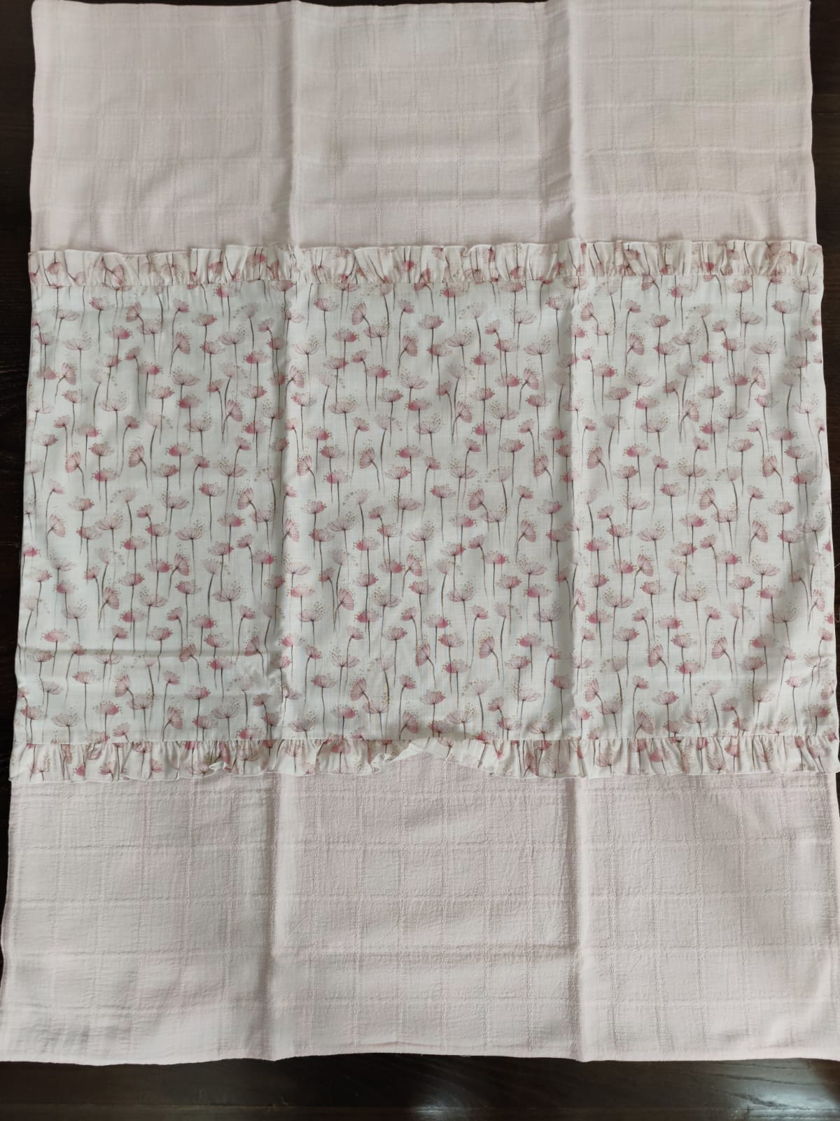 coordinato nascita neonata in cotone tema "Fiorellino" con completino