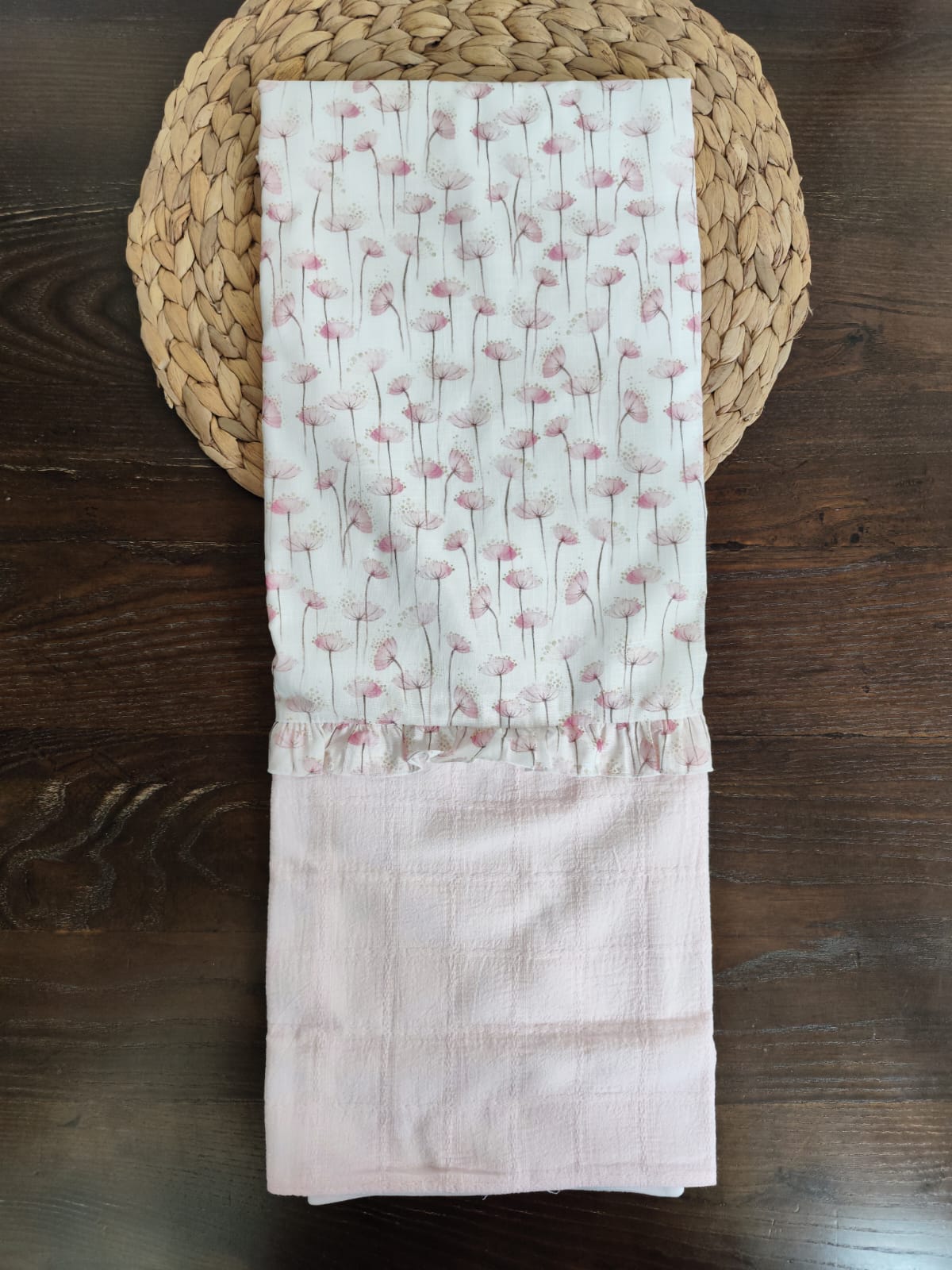 coordinato nascita neonata in cotone tema "Fiorellino" con completino