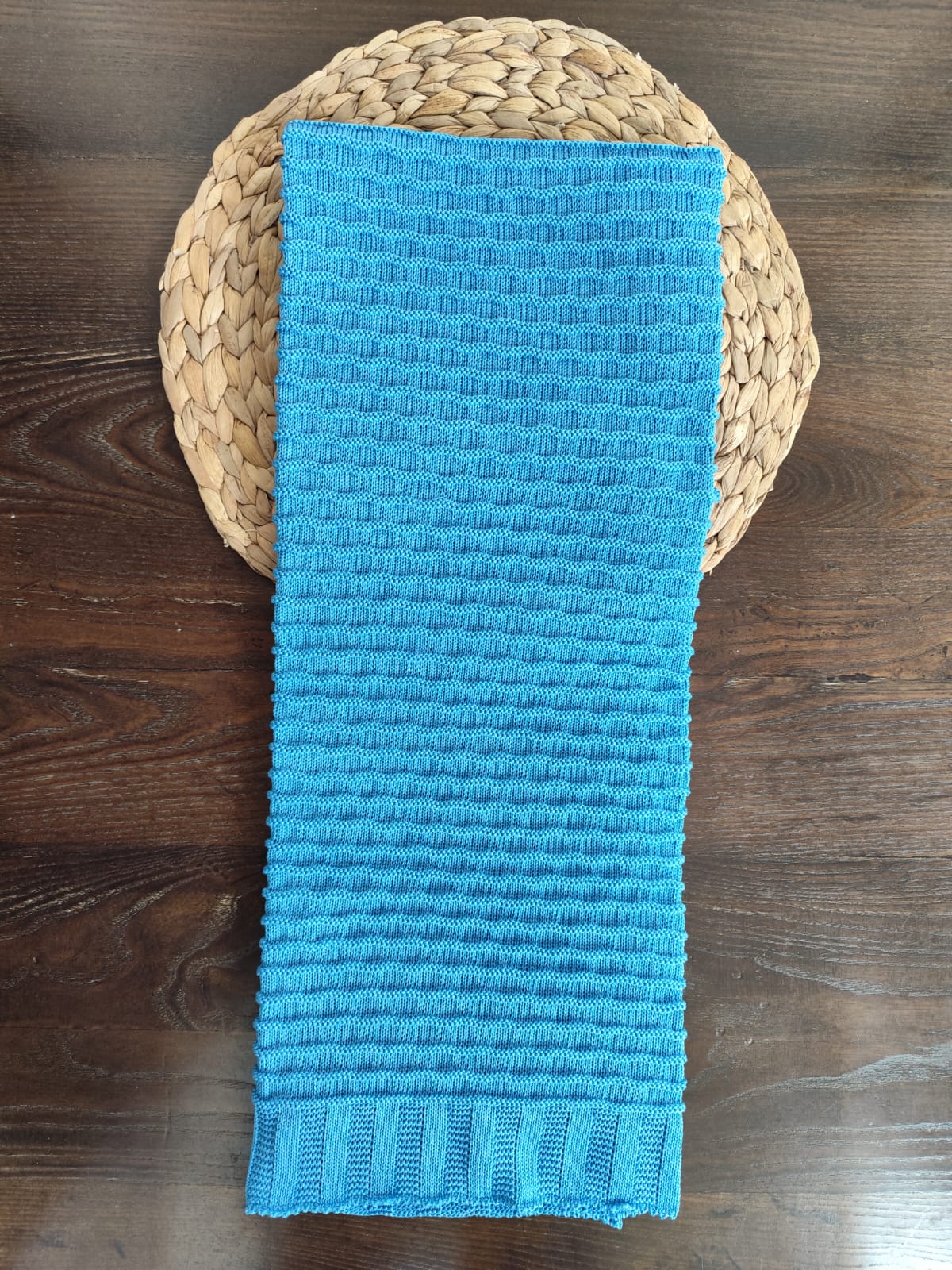 coordinato nascita in filo "Orsetto blu"