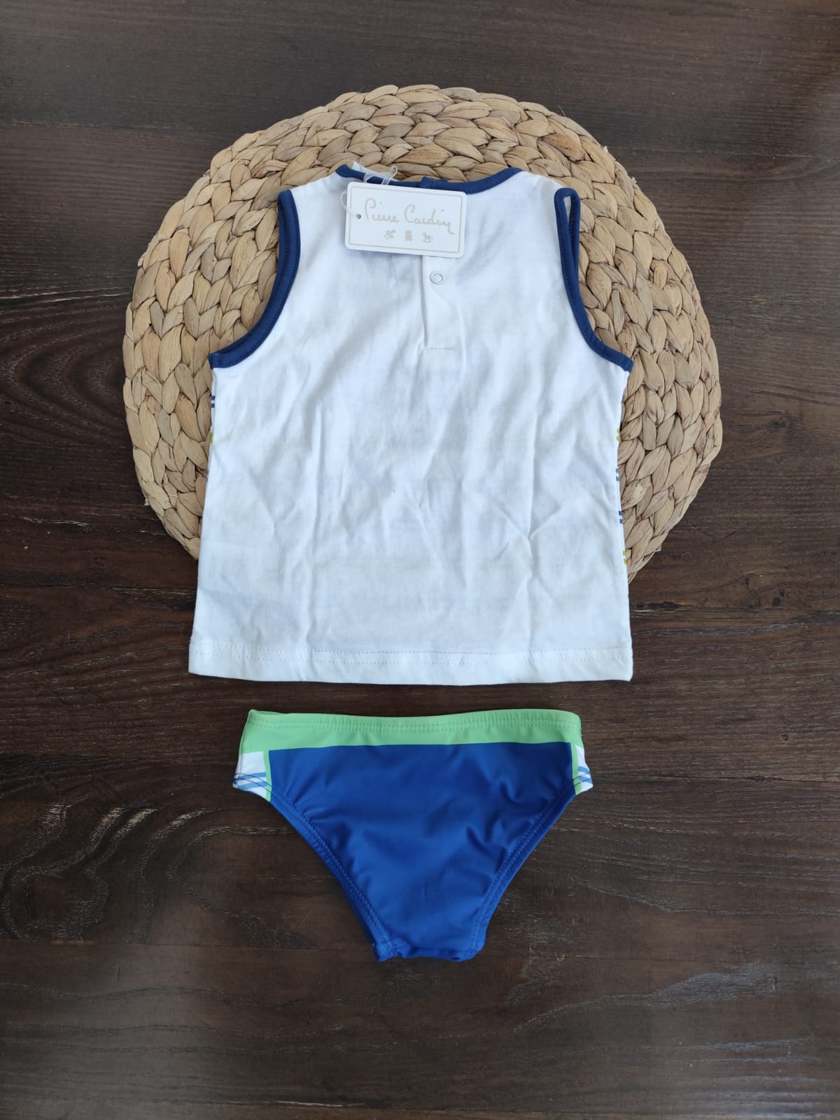 completino in cotone con costume bambino Pierre Cardin