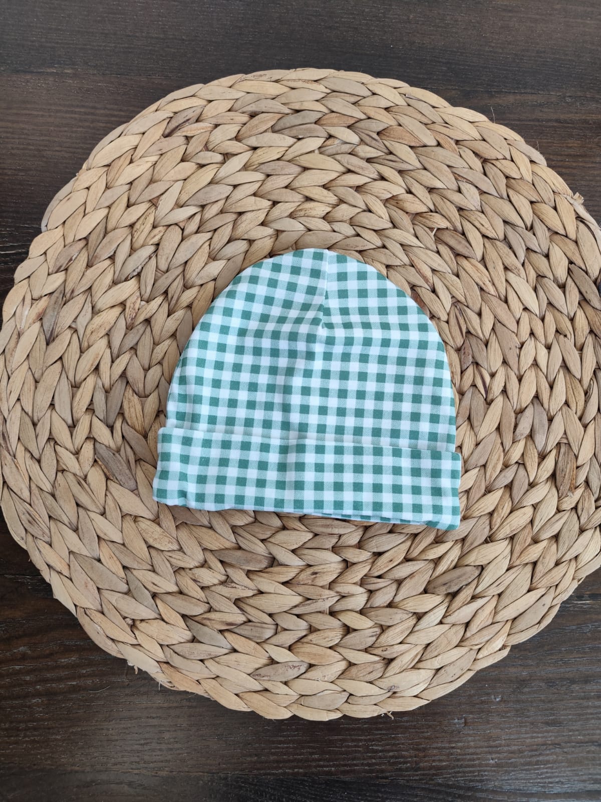 Coordinato nascita in cotone "Draghetto verde"