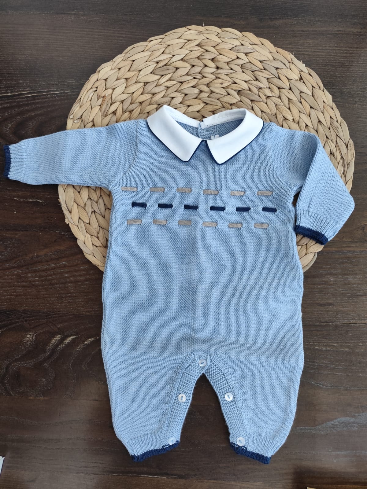 coordinato in misto lana Enry con tutina
