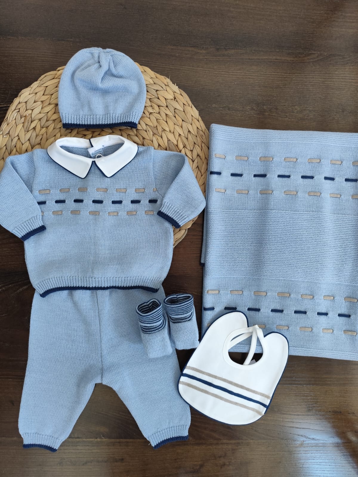 coordinato in misto lana Enry con completino
