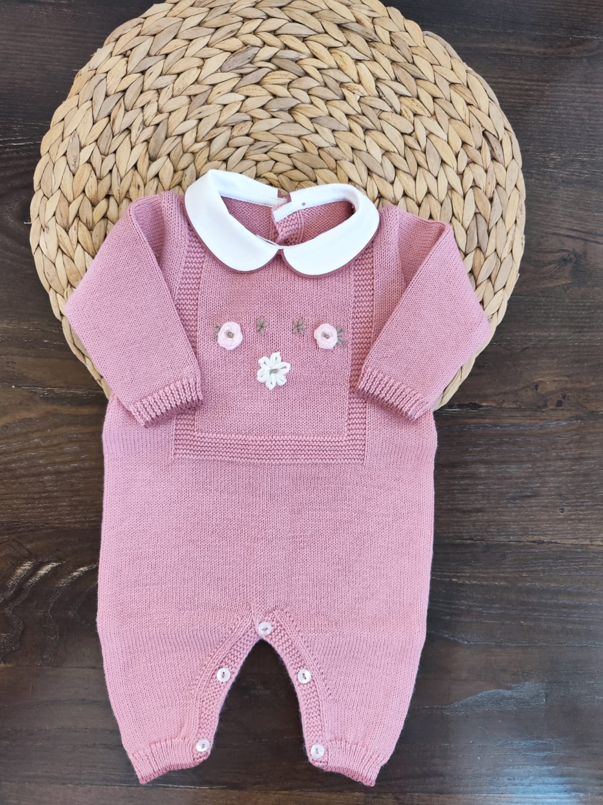 coordinato nascita in misto lana merinos Isabel con tutina