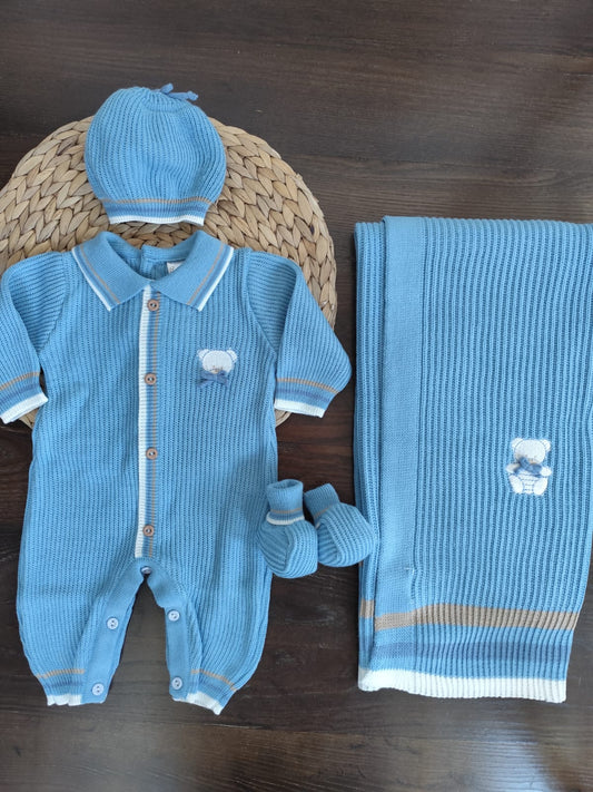 coordinato in misto lana Oliver con tutina