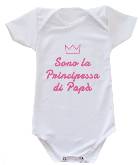 body personalizzato PRINCIPESSA DI PAPA'